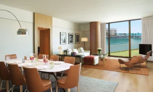 Luxurious Bvlgari Marina Loft interior design with elegant furniture and stunning views.