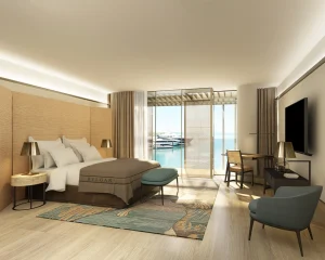 Luxurious Bvlgari Marina Loft interior design with elegant furniture and stunning views.