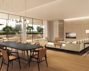 Luxurious Bvlgari Marina Loft interior design with elegant furniture and stunning views.