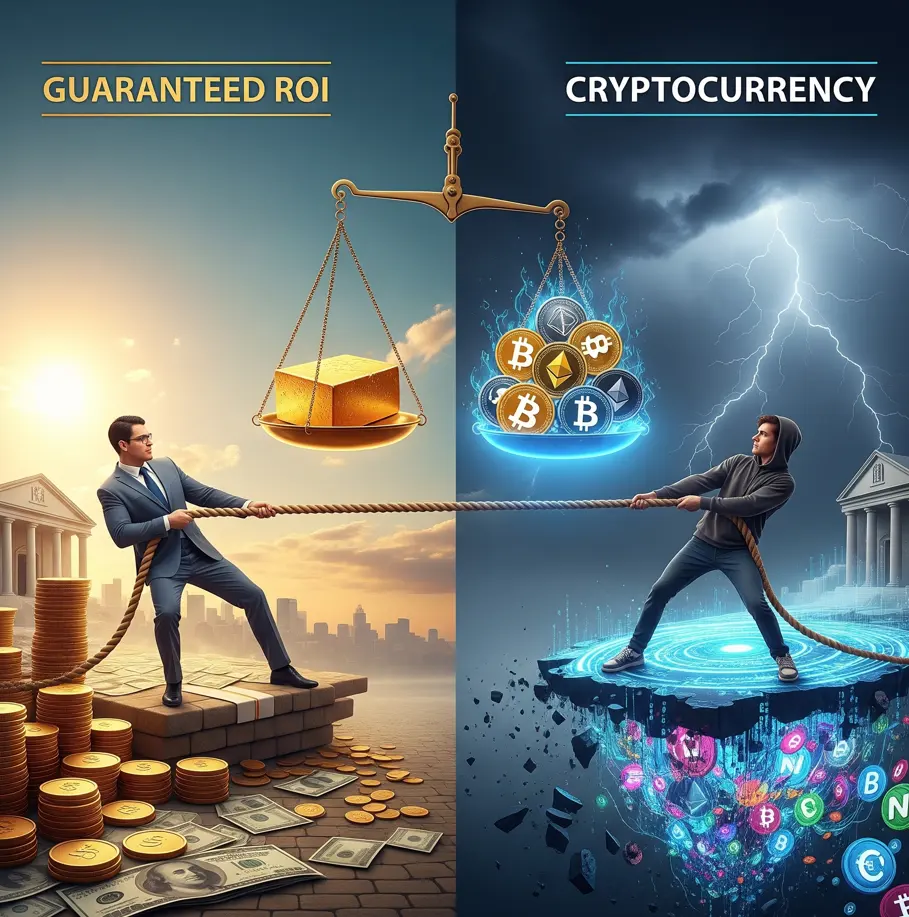 Guaranteed ROI vs Cryptocurrency