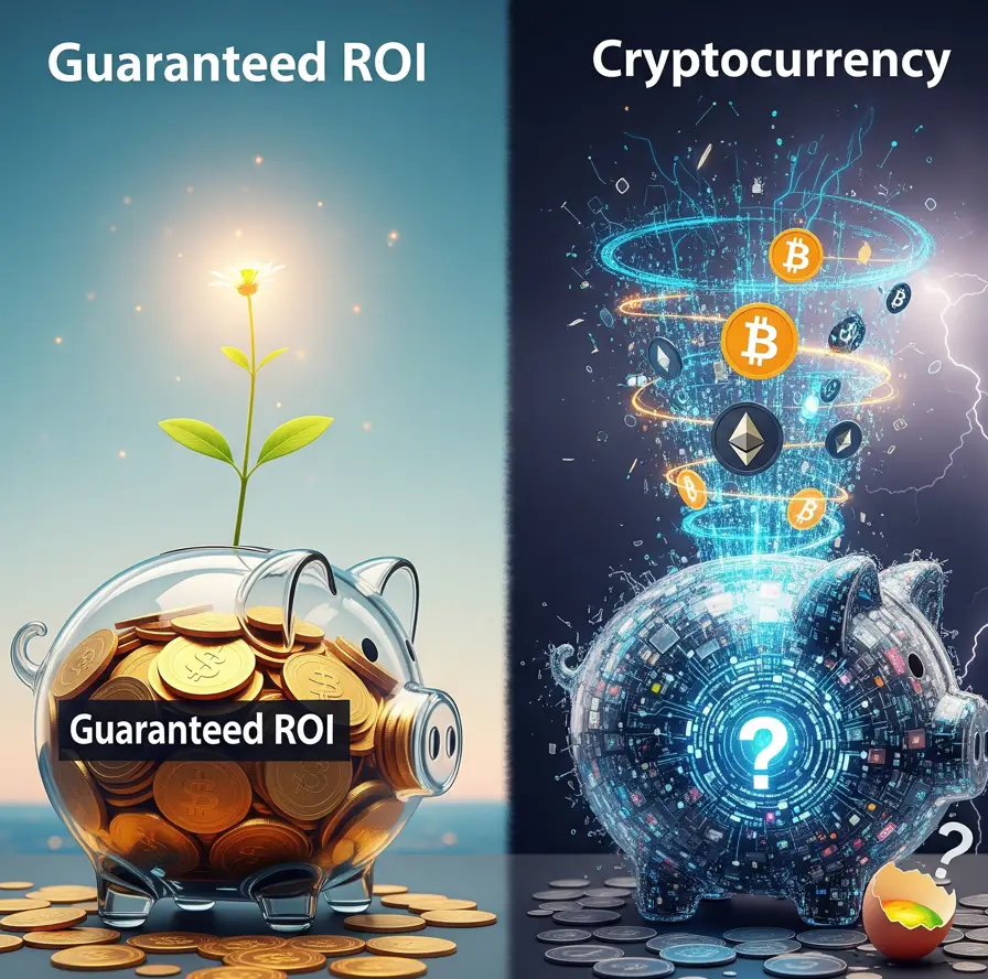 Guaranteed ROI vs Cryptocurrency