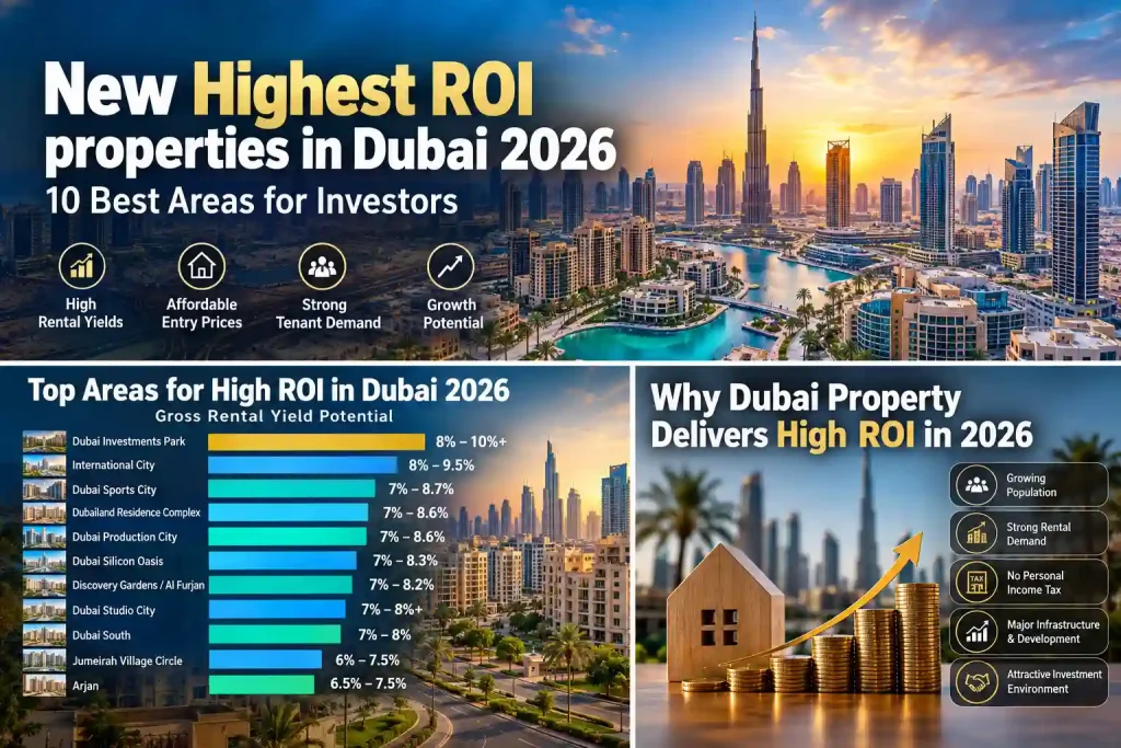 New Highest ROI properties in Dubai 2026