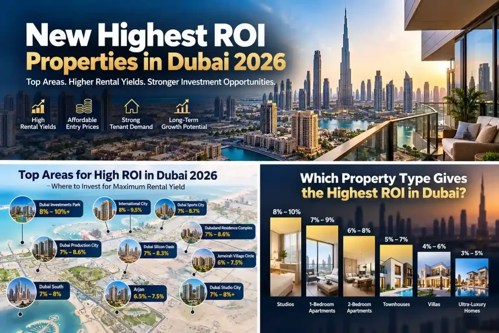 New Highest ROI properties in Dubai 2026