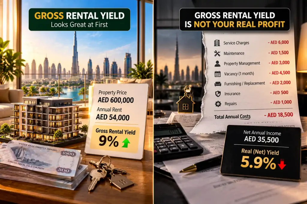 Gross Yield vs Real Profit at atlantis real estate